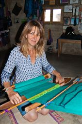 Earth mother hard at it - Back strap loom: by holdensontheroad, Views[302]