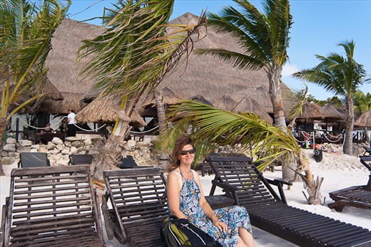 The beach-side restaurant at our hotel