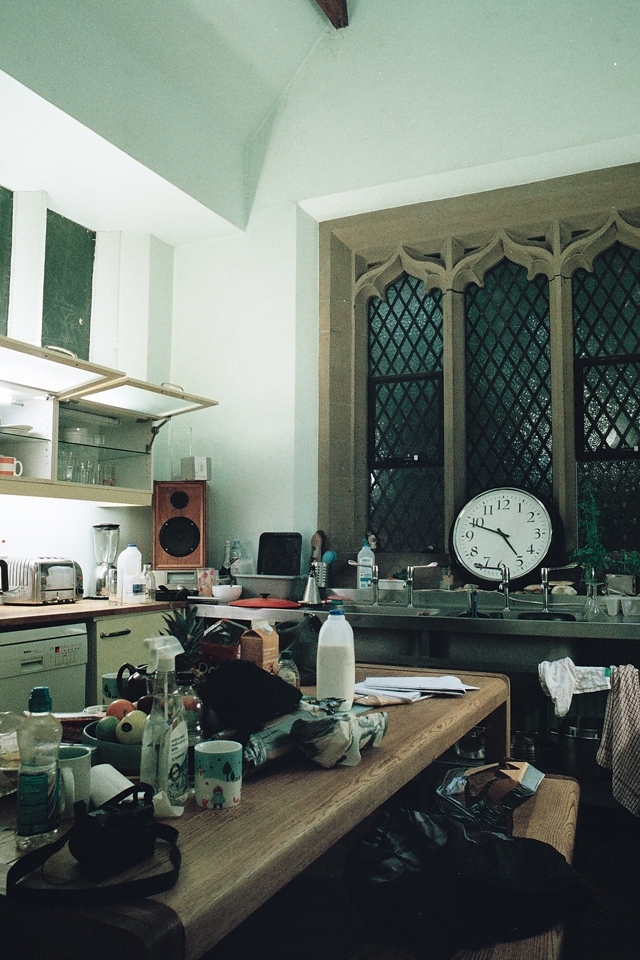 Having entered the church, we congregate in what is now a rather cluttered kitchen. I soon discover it's a trend that runs throughout the building. 