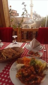 A vegetarian feast in the shadow of the Little Haghia Sophia.: by homeless_harry, Views[366]
