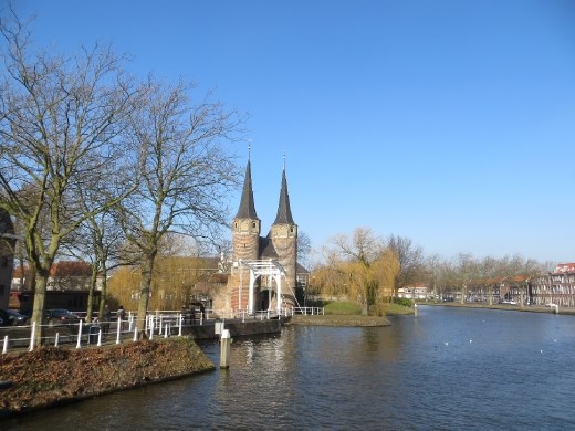 Delft's lovely old city gates.