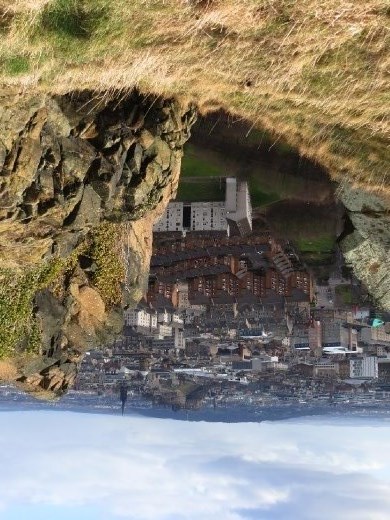 Just out of view, 300 metre drop to the road.