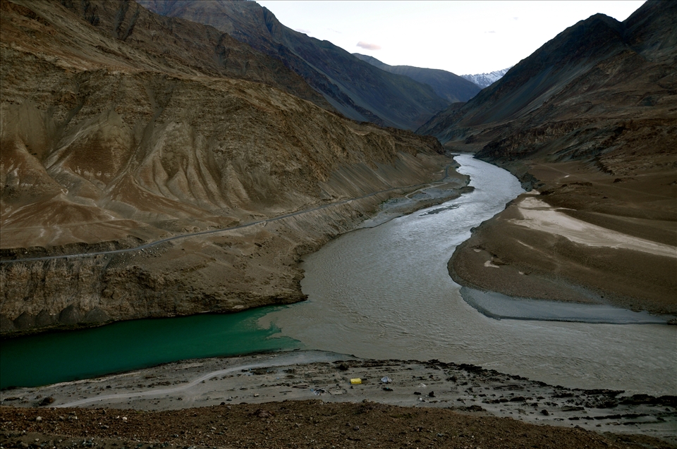 Indus and Zanskar River Confluence, Ladakh