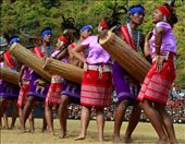 A Jaintia boy trying to steal his lady's love gaze in their traditional dance: by hornbill_festival, Views[1335]