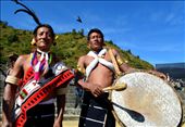Two Zeilang elders summon their ancestors with their beats: by hornbill_festival, Views[278]