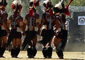 The Zemis thumping to thunderous beats in their traditional war dance: by hornbill_festival, Views[788]