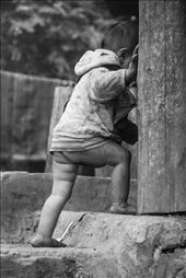 The same litte boy, after done playing, walking back inside his house. : by hungontheworld, Views[1089]