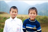 When I travel to Western countries, I have to ask for permission to take pictures of people, especially children. Here in the countryside of Vietnam, especially poor places like mountain villages in Sapa, kids run after you to have their pictures taken. 

In this picture, I love the way these two boys smile. So shy yet so bright.
: by huongle, Views[467]