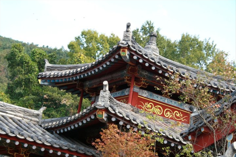 The beauty of traditional Korean architecture.