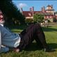 Dad relaxing at Standen House Views[159]