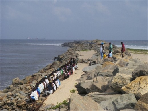 A landscape of Apapa seaside
