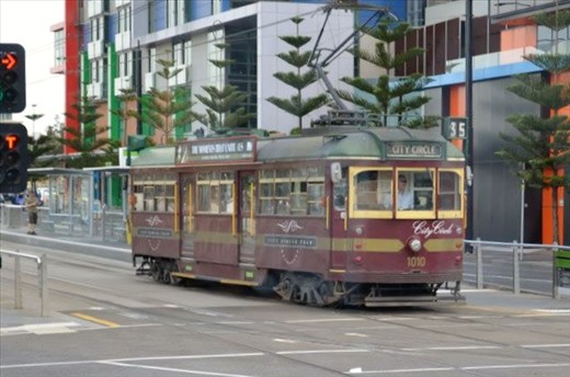 This old train identifies how old the city is. | Melbourne, Australia