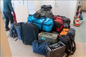 Heap o' luggage at the heliport.: by iano, Views[348]