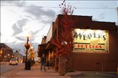 A patron enters Weaver's Hotdogs just after opening in the morning. : by iflyuscg, Views[375]