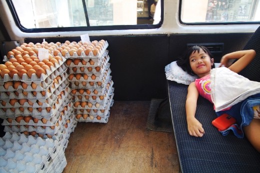 There are many ways of selling eggs and turning your vehicle into one of them is as valid as many others.
From young age many kids join them elders in their duties.