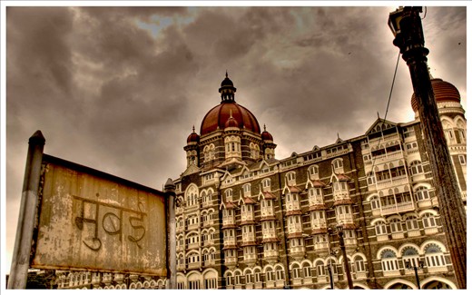 The Taj hotel going through its own terror after a month or so.