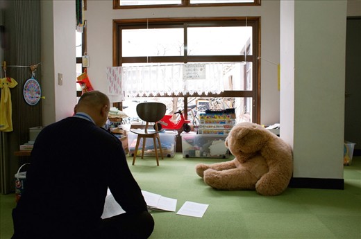 The March 11th tsunami reached within just a few feet of Kamaishi church and in the days after it was used as a shelter for local people whose homes had been destroyed.  Previously just open to the local congregation it's been opened to the wider community as a kindergarten and meeting place.  One example of local groups and organisations helping families by giving them the time and support to get on with their lives.