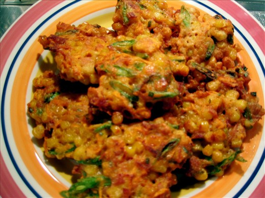 This is a photo of bakwan udang ready to serve and eat  :)