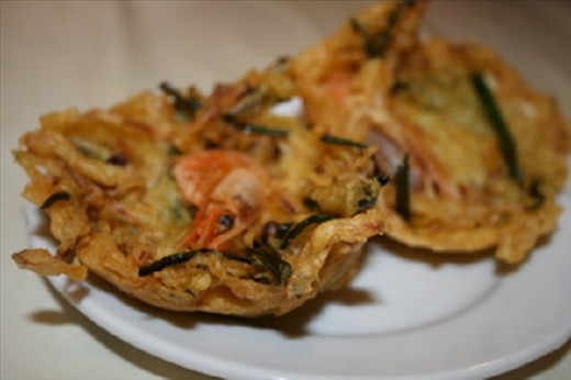 This is a photo of bakwan udang ready to serve and eat  :)