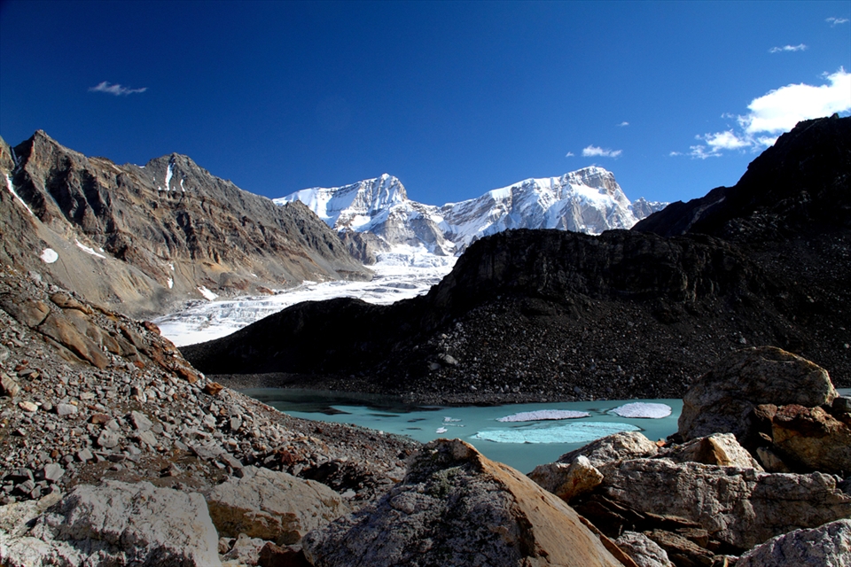 This is high altitude  glacier pool...