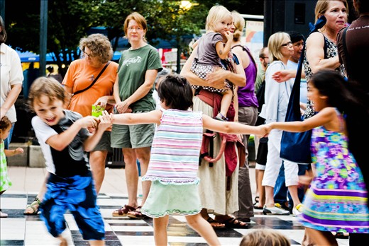 Everyone has a good time while visiting the World Festival.