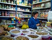Young saleswoman in Cuzco' s local market: by ioanna_papouli, Views[329]