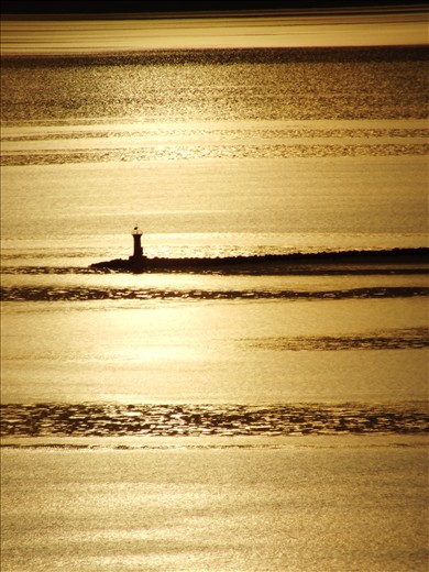 LIGHTHOUSE BY THE LAKE VAN,TURKEY.