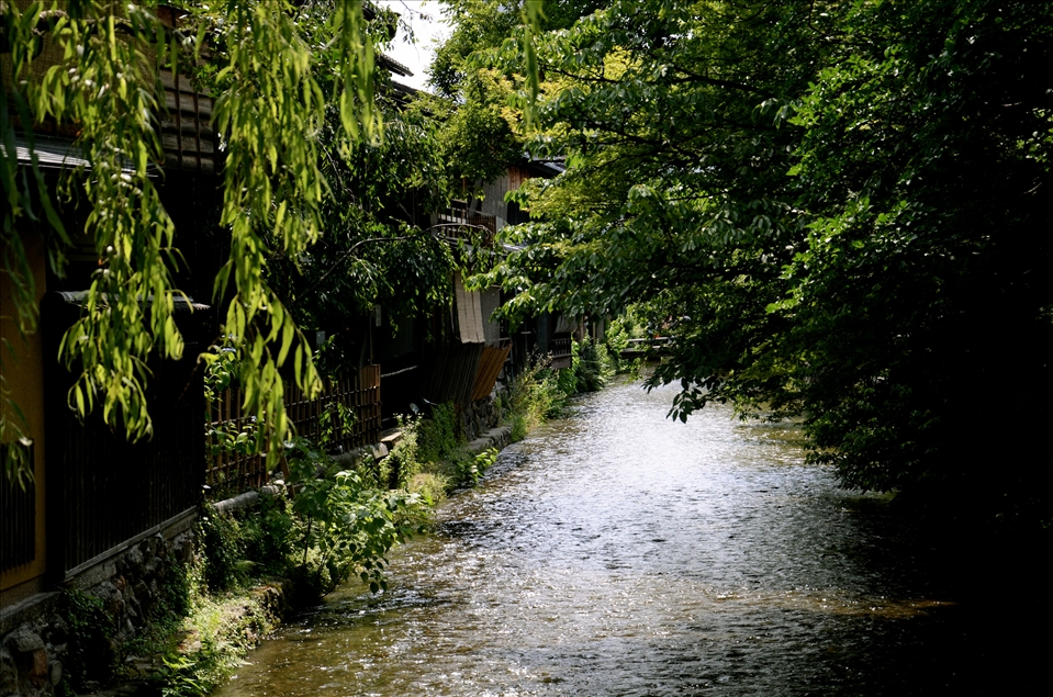 (4) Shirakawa canal in Gion, Kyoto. One would be forgiven for thinking you were in a small town in the mountains – the stone bridges crossing the river to the ryokan (traditional Japanese inns) and the wind in the trees give a quiet and picturesque atmosphere in the hustle and bustle of the city. It is here that many tourists gather in the hope of spotting a Geisha scurrying to an appointment, and the complaints from geisha of being hassled by tourist paparazzi have increased in recent years. 