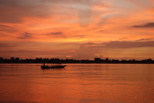 Ons uitzicht op Gili Trawangan
