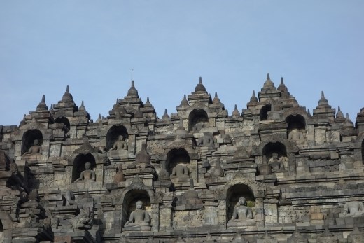 Zijkant van Candi Borobudur