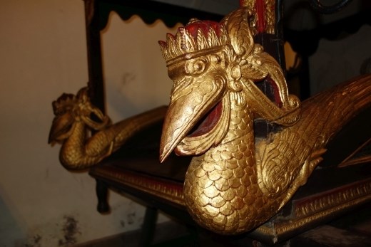 Detail van een draagstoel