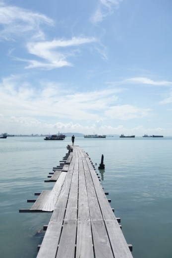 Overpeinzingen op de pier