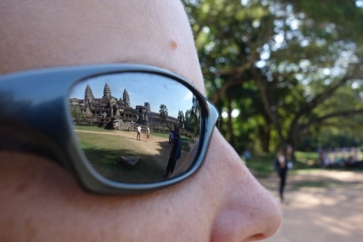  Kijkend naar Angkor Wat