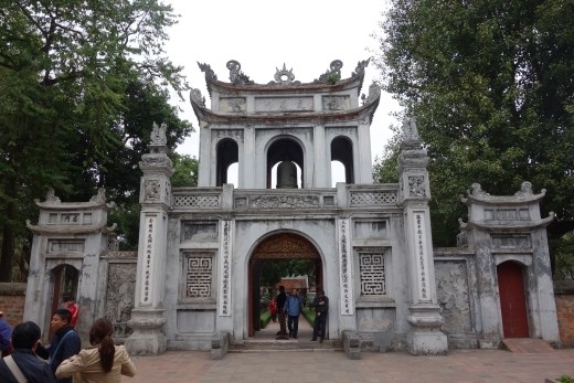 De tempel van de literatuur, de oudste universiteit in Vietnam die meer dan 1000 jaar oud is