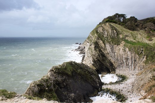 Purbeck Beds at Stair Hole, Lulworth, Jurassic Coast.