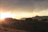 The sun sets after a seering hot day over an abandoned farm in Wyoming: by isabelrodriguez962, Views[276]