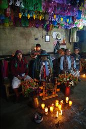 Each year a home hosts an effigy of Maximon a benevolent diety with a penchant for cigars, run and money.: by itai, Views[4505]