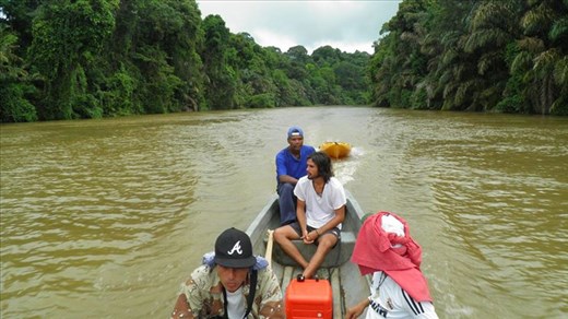 traveling along Indian River