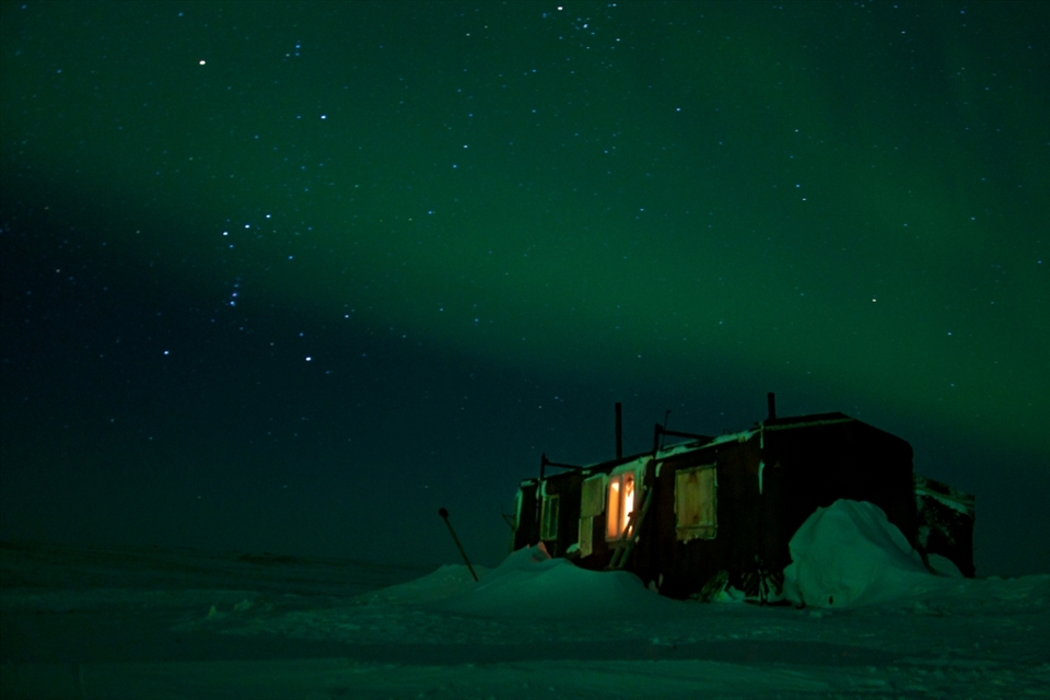 Russia, The Yamal Peninsula (winter). This was the moment when I first saw the northern lights. I took this picture despite frost (-45C).