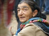 An old Gipsy woman begging in the crowd at a local food festival: by ivanagrace, Views[1057]