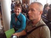 Meeting up with Ian and Sherri in the Montreal airport. : by j-a-z, Views[154]