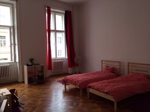 Our room in the airbnb, Prague. 