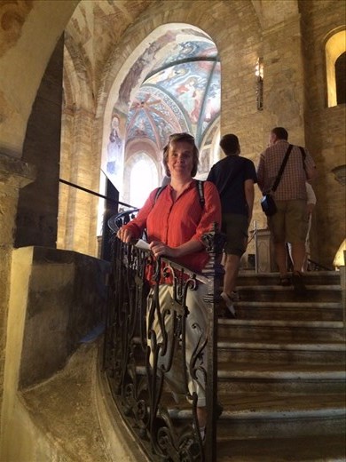 Anna in St. George's Basilica, Prague castle. 
