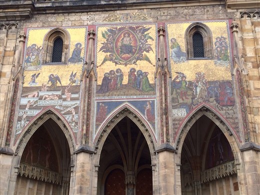Mosaic,  St. Vitus Cathedral, Prague Castle. 