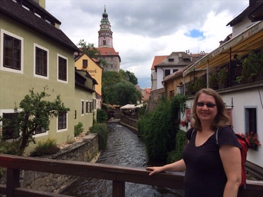 Vltava river in Krumlove