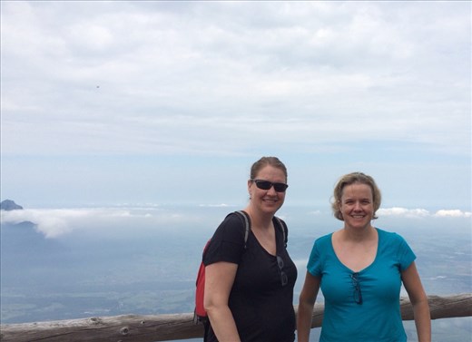 On the top of the world. The gondola in Salzburg