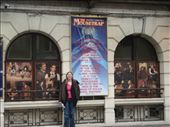 Sarah outside the Mousetrap theatre.: by jac995, Views[279]