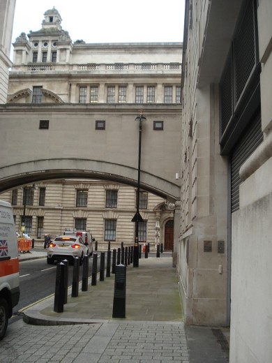 The Entrance to the Ministry of Magic via the visitor's entrance.