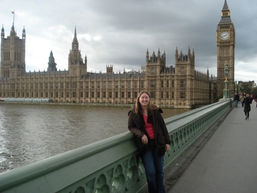Sarah at Big Ben
