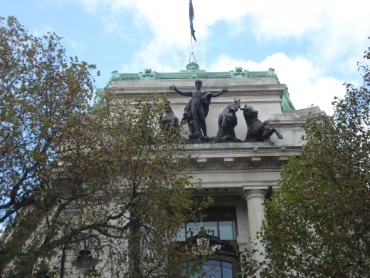 Australia House - Gringotts Bank is shown by the marble interior. 